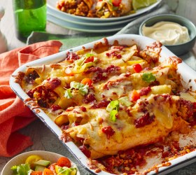 Chicken and Rice Enchiladas